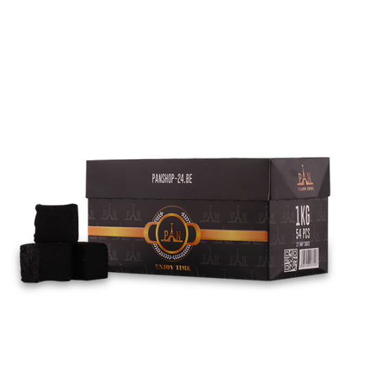 CHARBON NATUREL PAN 1KG CUBE 27MM