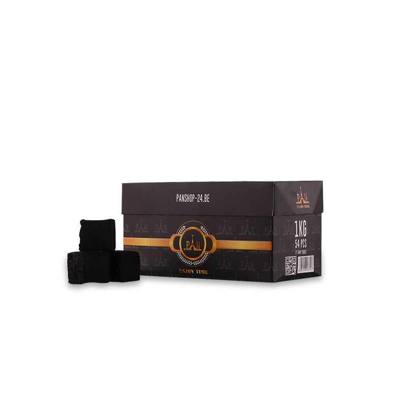 CHARBON NATUREL PAN 1KG CUBE 27MM