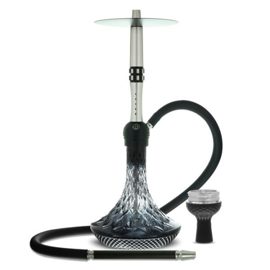 Chicha MS Black Diamond - Narguilé et son vase luxueux