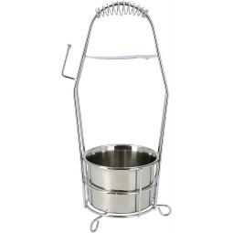 Porte-charbon chicha inox avec poignée ressort