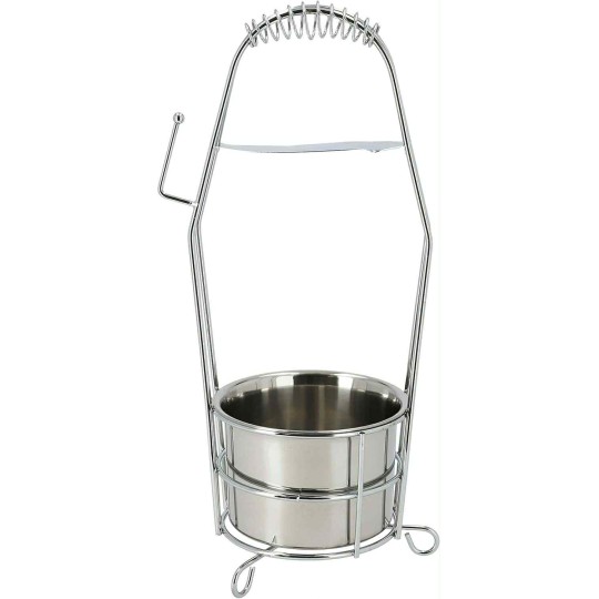 Porte-charbon chicha inox avec poignée ressort