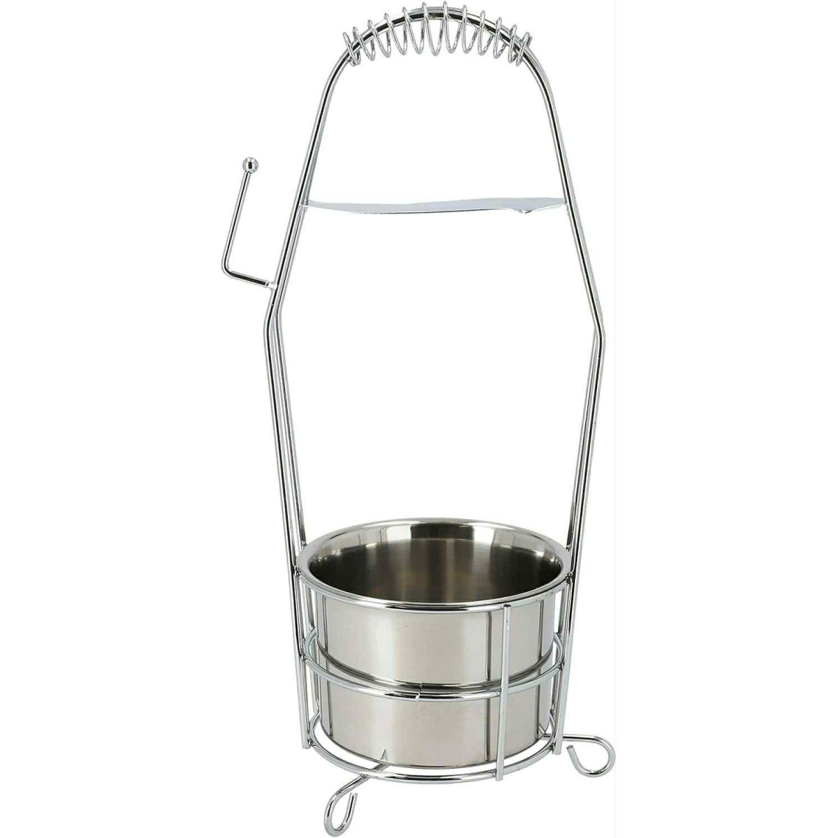 Porte-charbon chicha inox avec poignée ressort