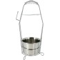 Porte-charbon chicha inox avec poignée ressort