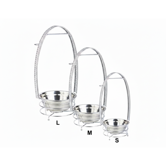 Paniers Porte-Charbon "Luxe" Argentés