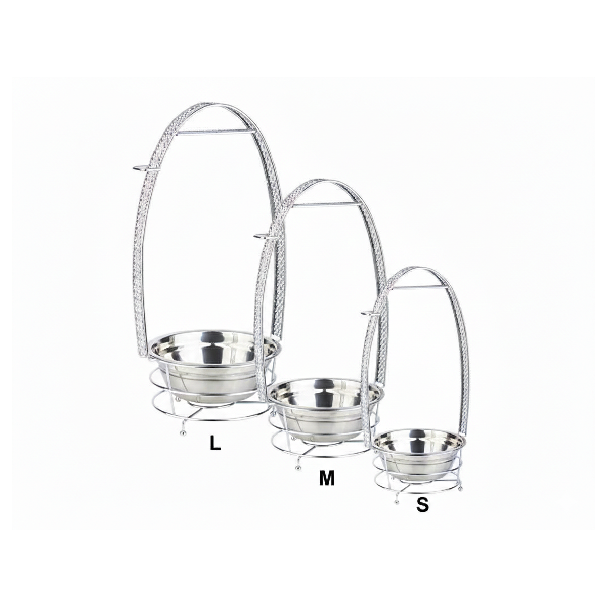 Paniers Porte-Charbon "Luxe" Argentés