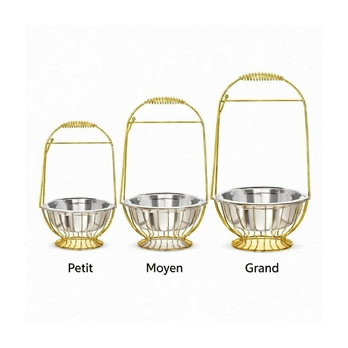 Porte-Charbon Chicha Sultan | Finition Gold & Silver | Petit, Moyen, Grand)