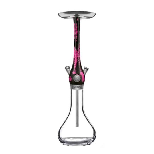 Wookah Black Pink Vase Smooth | Chicha Premium Sans Tuyau Sans Foyer