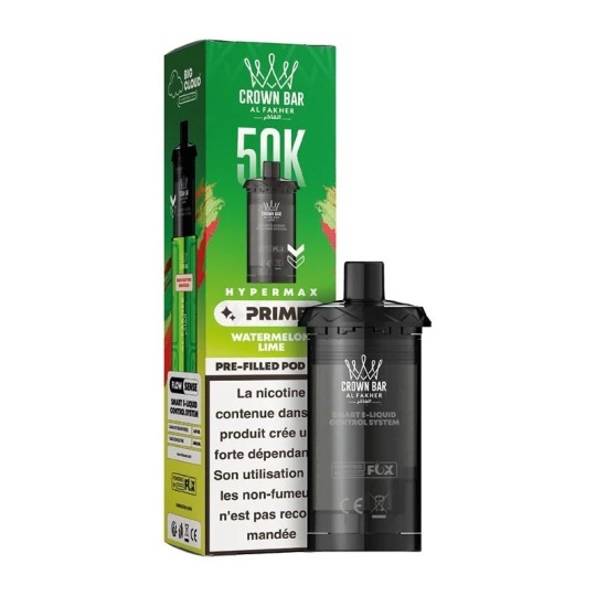 Cartouche Crown Bar HyperMax Prime 50K 10 ml- Al Fakher
