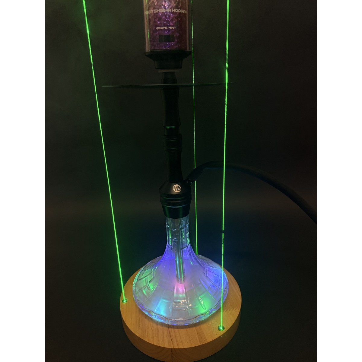 Socle LASER lumineux pour chicha