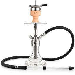 Chicha DUM Inox avec Vase Transparent & Tuyau Silicone