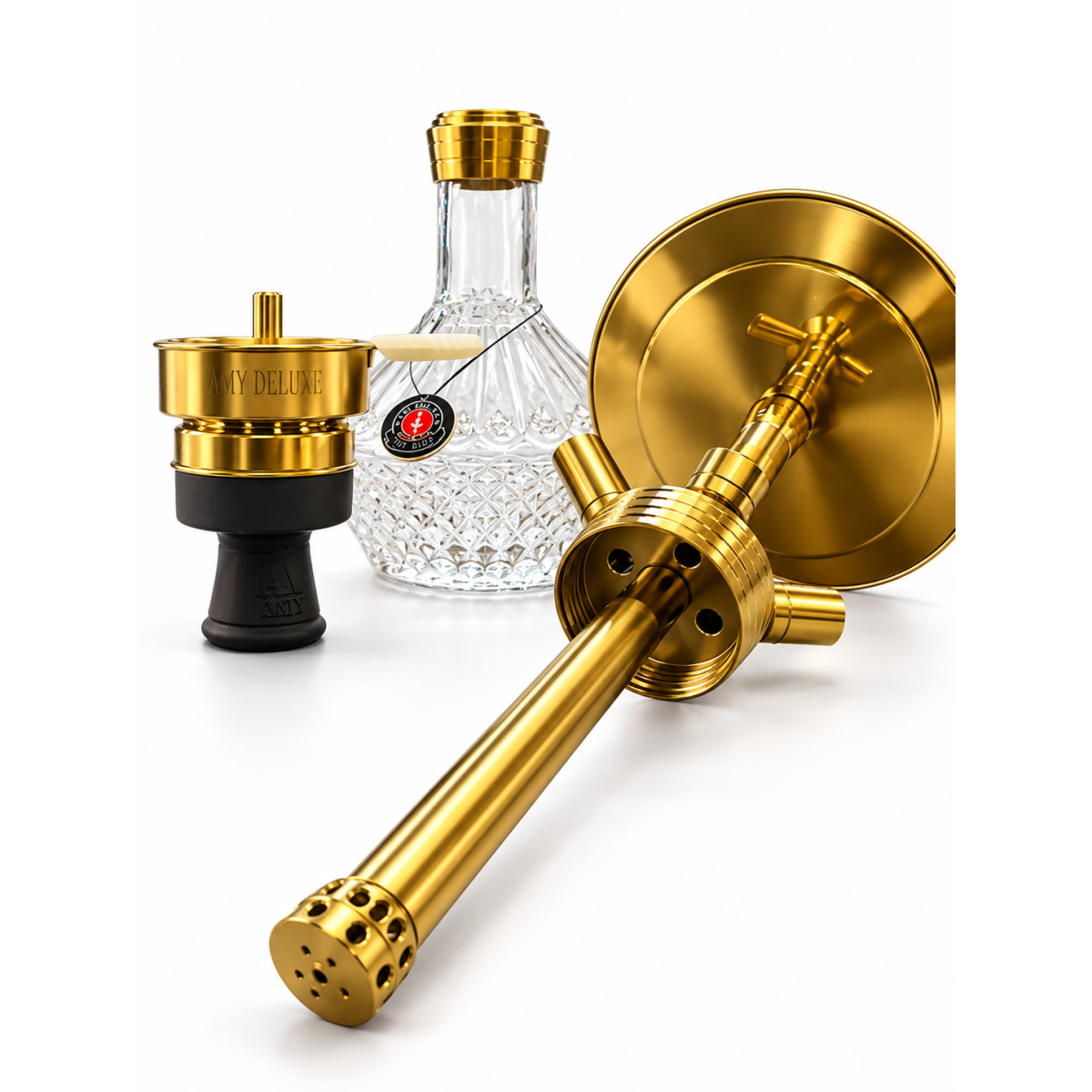 AMY DELUXE Fusion Shine démontée avec colonne dorée, plongeur et diffuseur